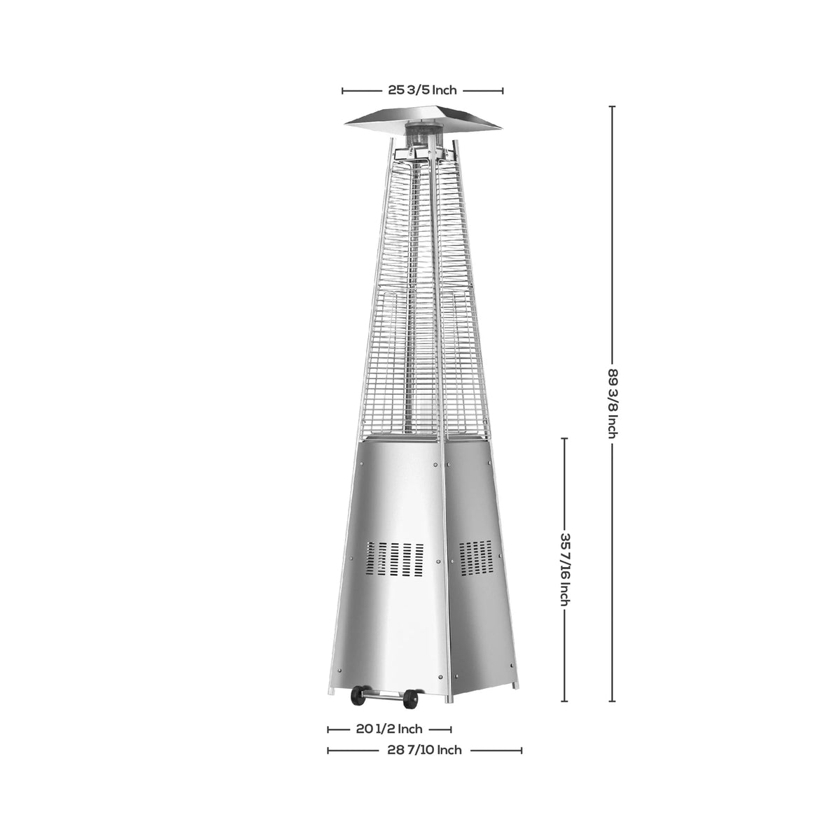 46,000 BTU Pyramid Propane Patio Heater Z3027