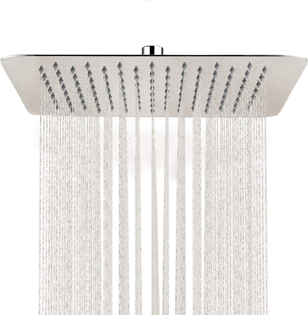 16 Inch Square Stainless Steel Shower Head 2.5 Gpm Pack of 2 K82381