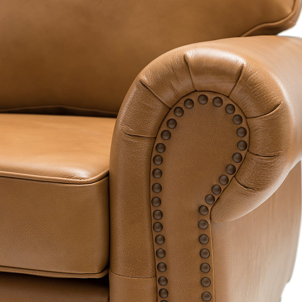 Transitional Sofa with Removable Cushions and Nailhead Trim I42774