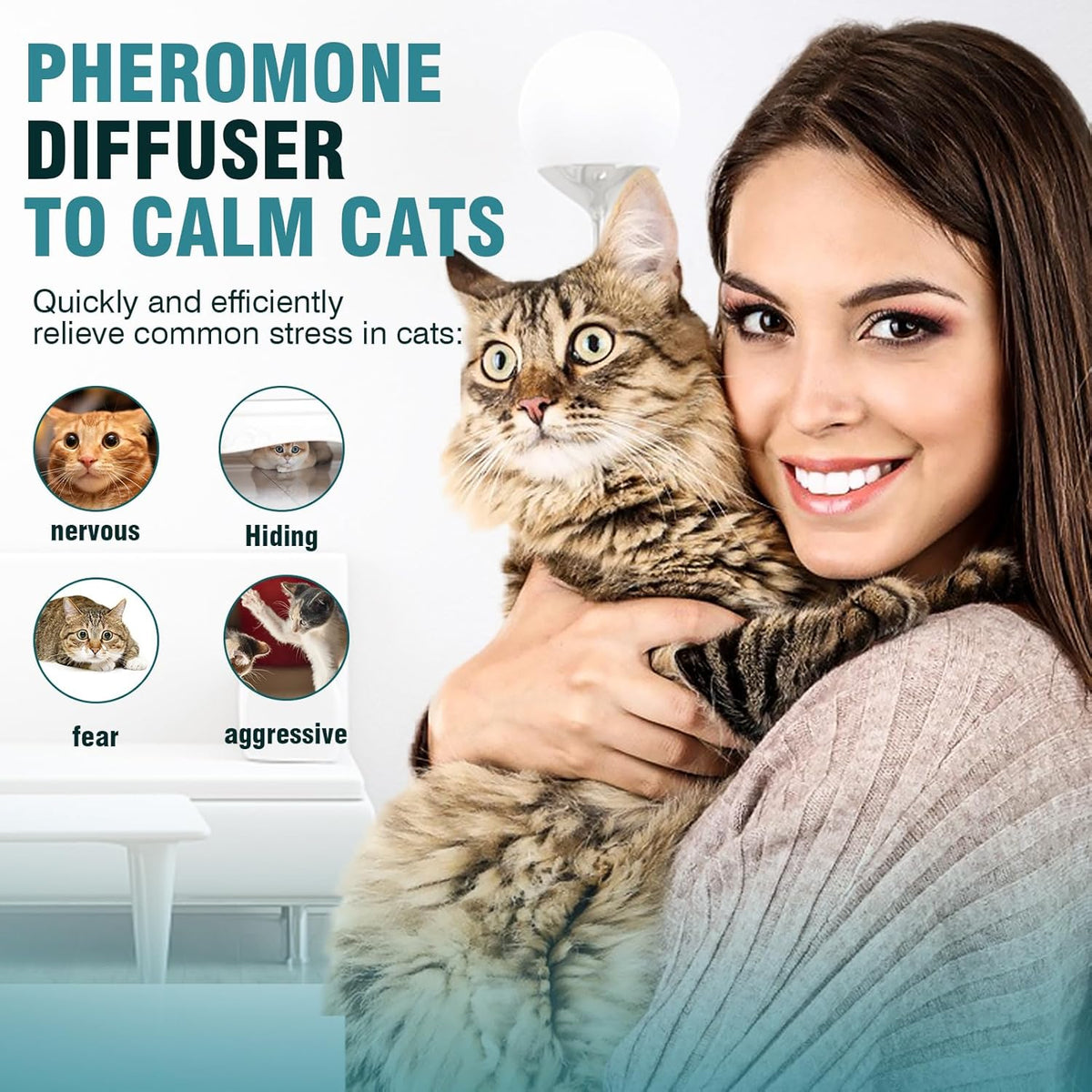 Cat Calming Pheromone Diffuser 48ml Refill B5771