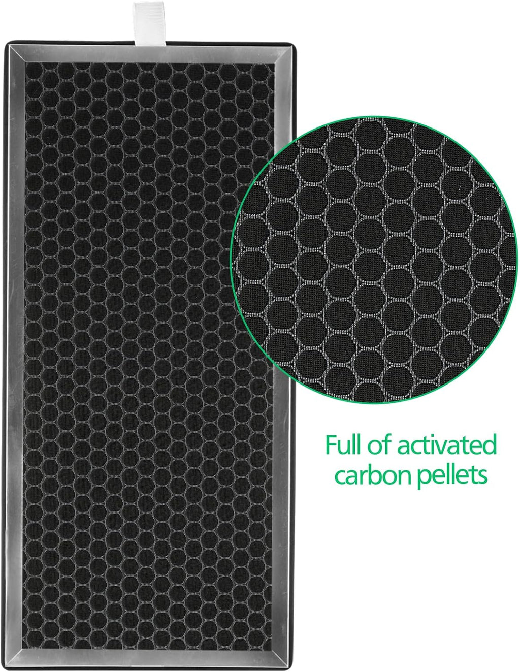 2 Pack H13 True HEPA Replacement Filter with Activated Carbon Filter G4570
