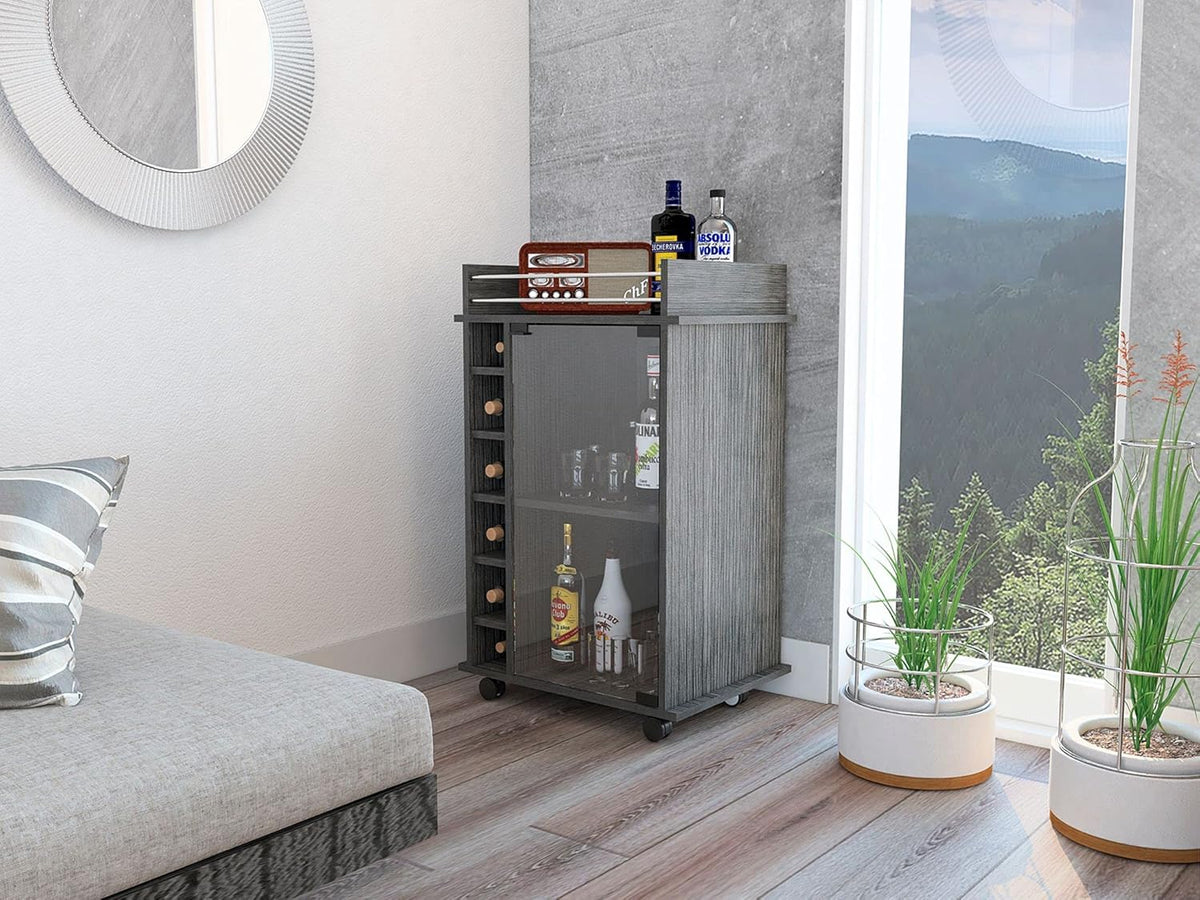 Smoky Oak Bar Cart H5063