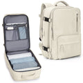 Beige Waterproof 14 Inch Laptop Travel Backpack with Shoe Compartment X3051