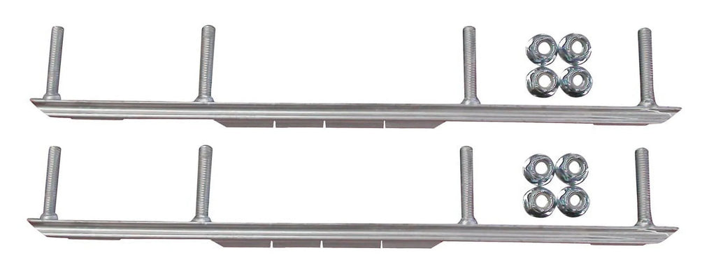 Green Snowmobile Skis with 4.5" Shaper Bars Complete Kit S9002