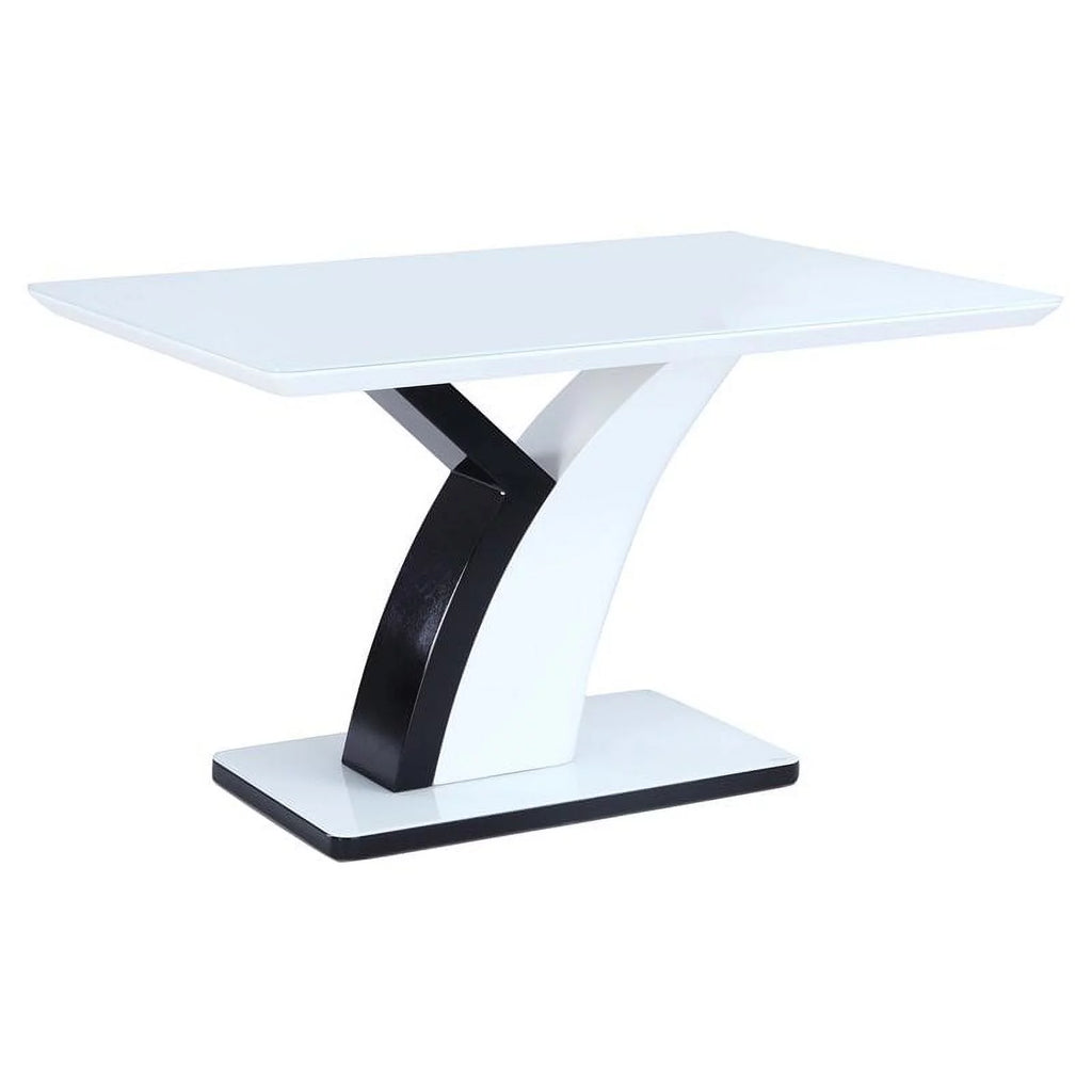 52" Steel and Starphire Glass Dining Table W17069