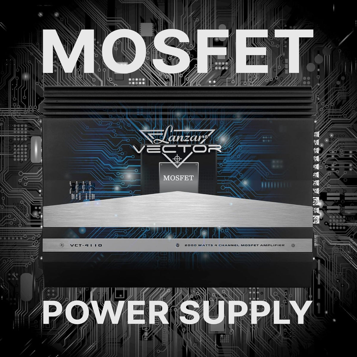 4 Channel 2000 Watt Bridgeable MOSFET Car Audio Amplifier R44156