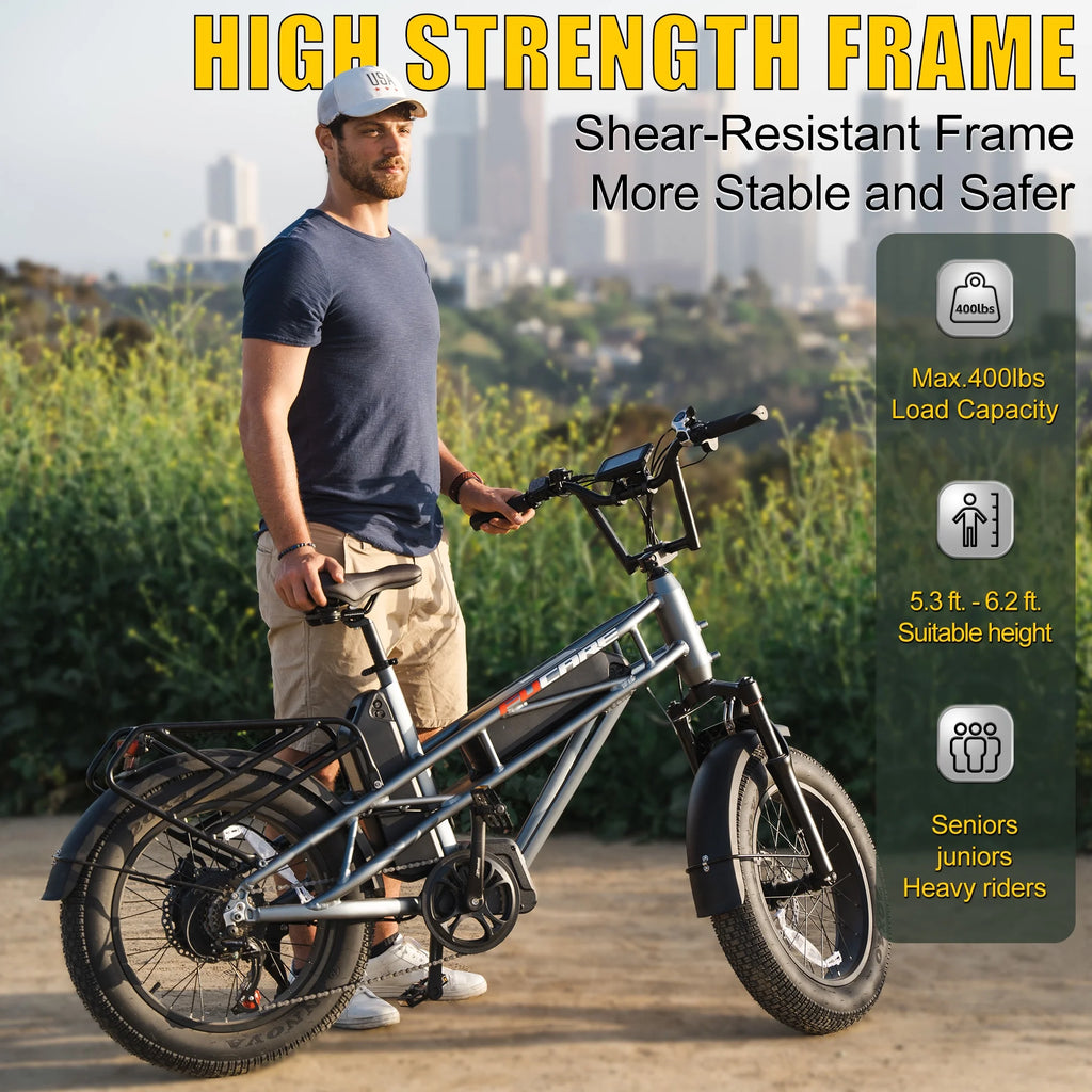 Electric Bike 20x4.0 Fat Tire 48V 30Ah Battery I730814