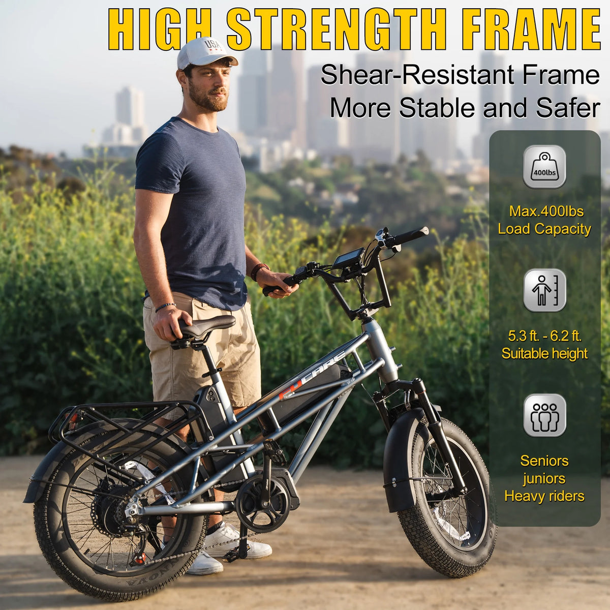 Electric Bike 20x4.0 Fat Tire 48V 30Ah Battery I730814