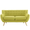Green Fabric Loveseat K979478