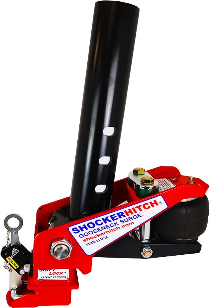 Gooseneck Air Hitch & Coupler, Round 4" Angled Pin 30K SL Coupler O31703