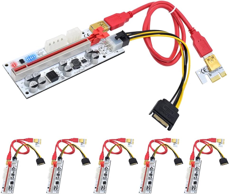24Inches USB 3.0 PCIe Riser Adapter Card (6 PCS) I8047