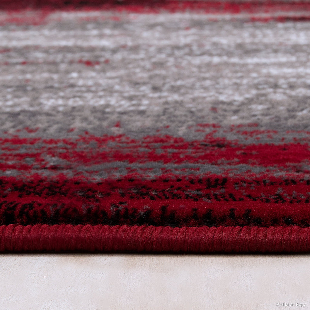 Red Woven Area Rug (7' 10" x 10') B4196