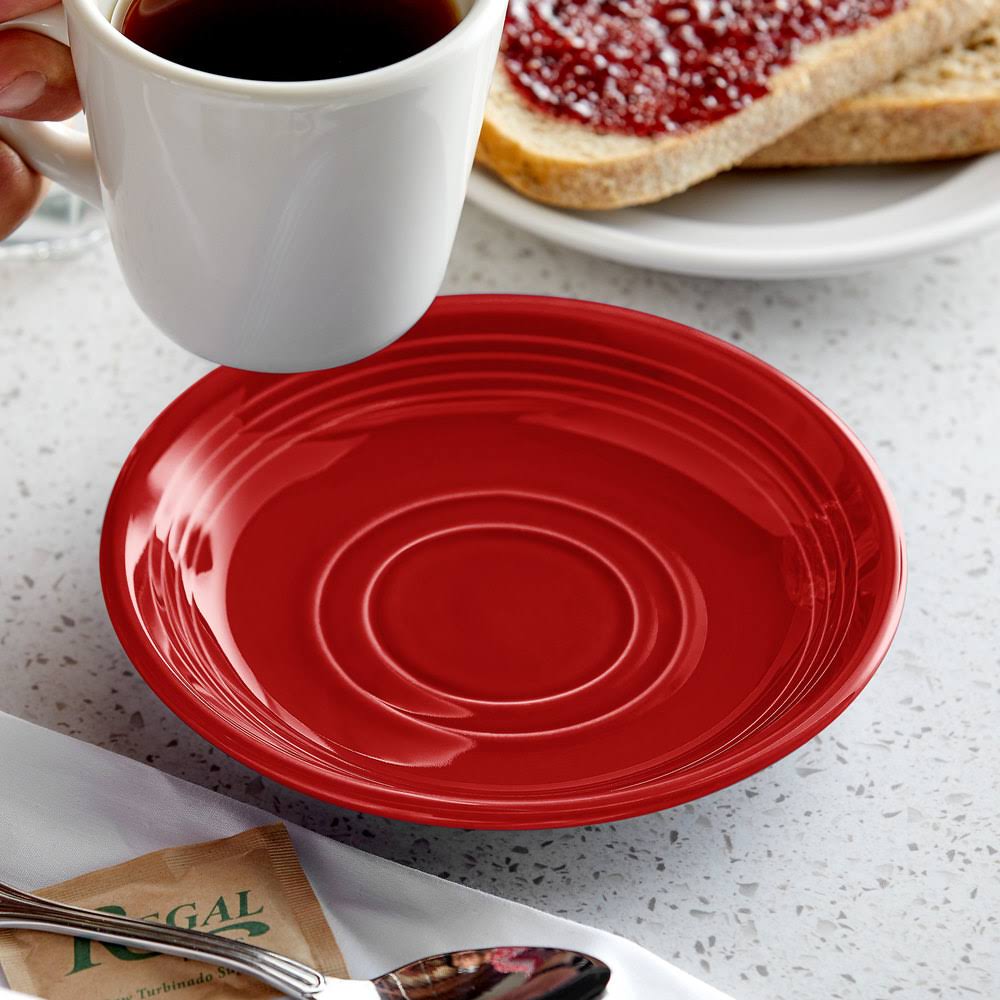 6 in. Concentrix Cayenne Saucer - 2 Dozen D491