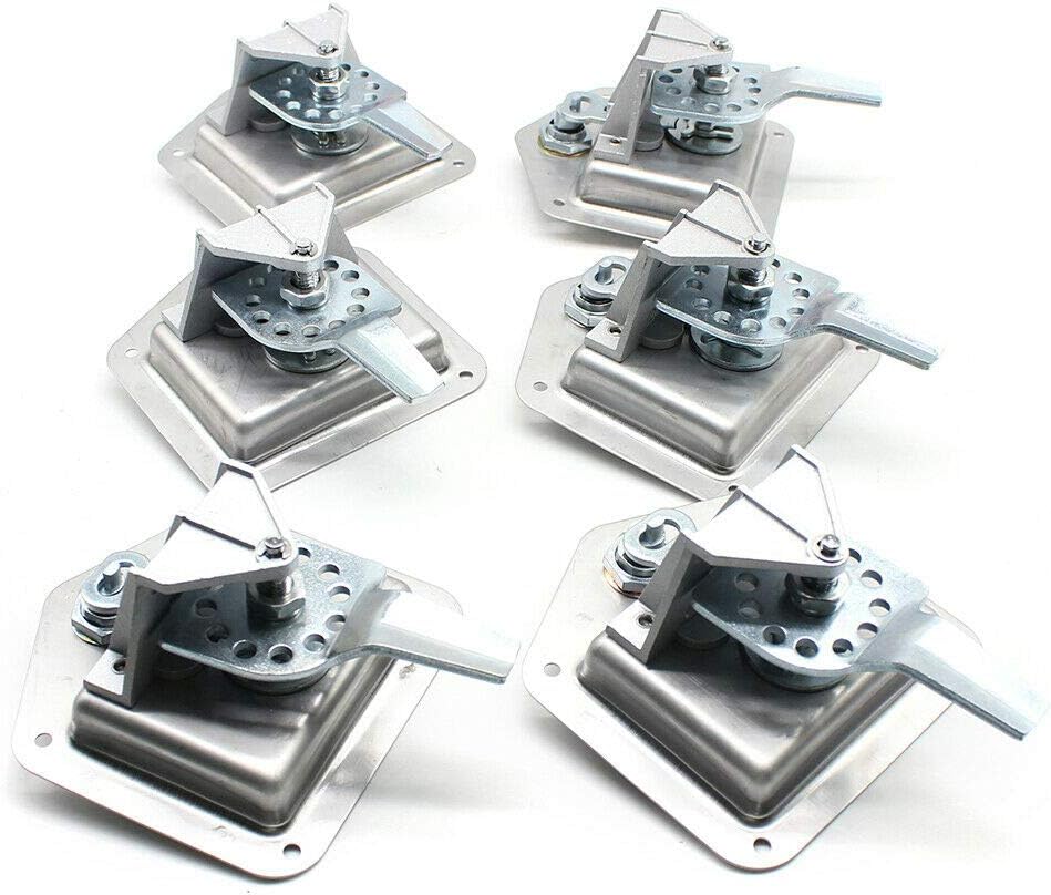 6Pcs Stainless Steel T-Handle Lock Tool Latch with Keys W569007