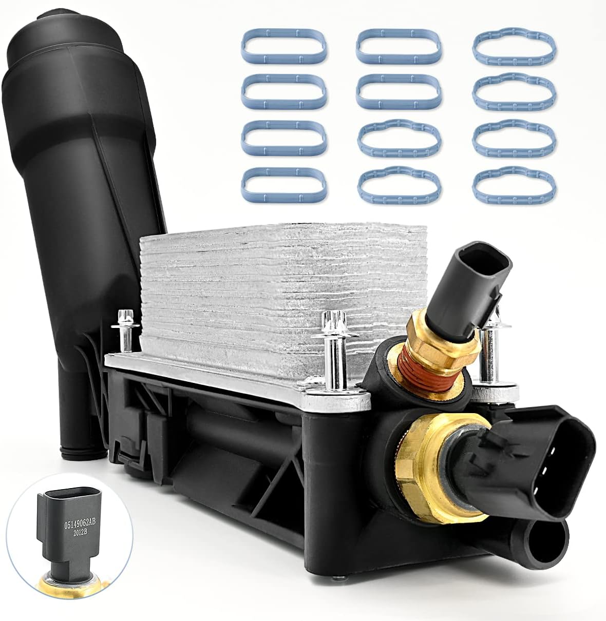Engine Oil Filter Cooler Housing Adapter Pack of 2 X3735