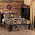 Black Check California King Quilt S2761
