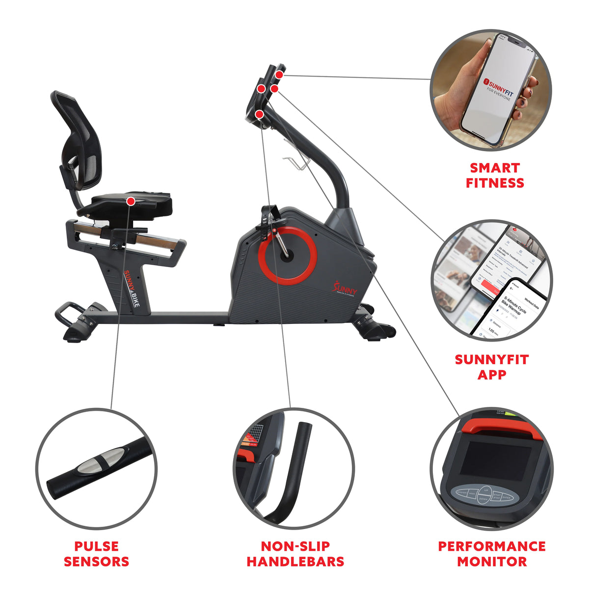 Magnetic Resistance Smart Recumbent Bike L300