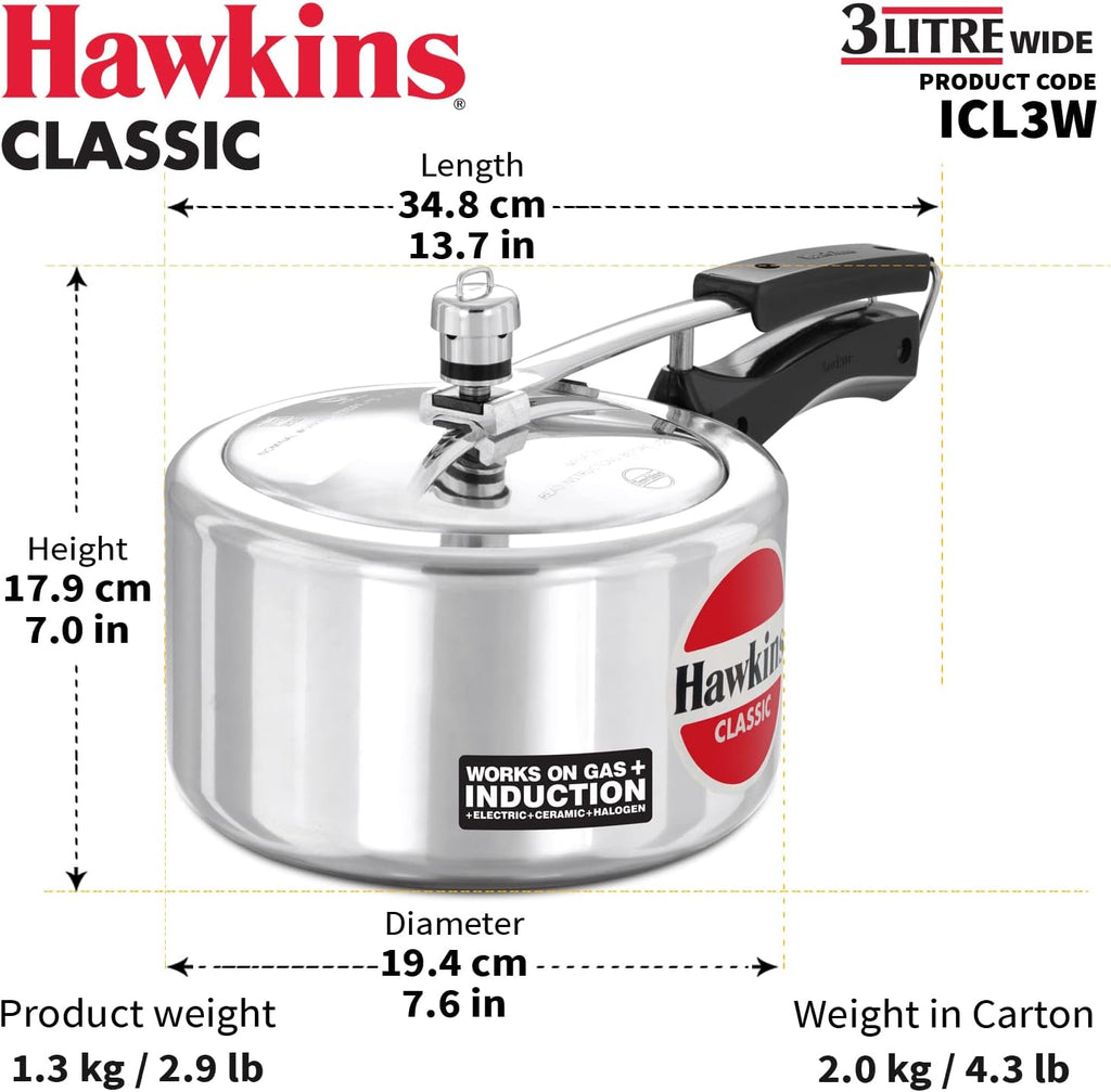3 liter aluminum pressure cooker N98588