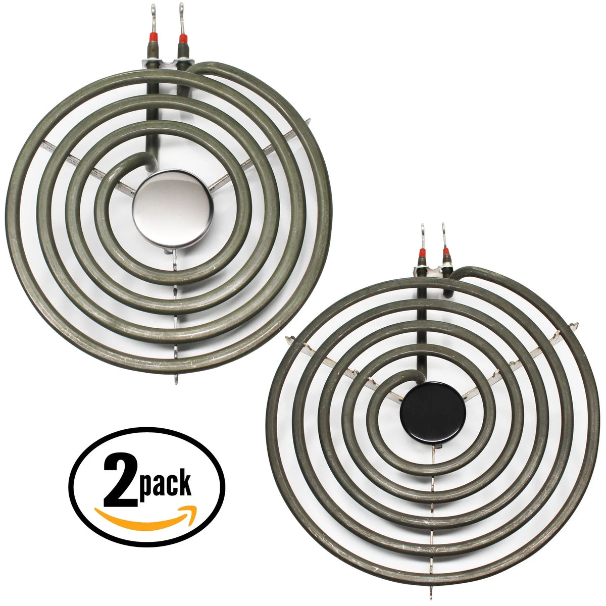 2-Pack Replacement 8 inch 5 Turns & 6 inch 4 Turns Surface Burner Elements for Range, Stove & Cooktop J3050