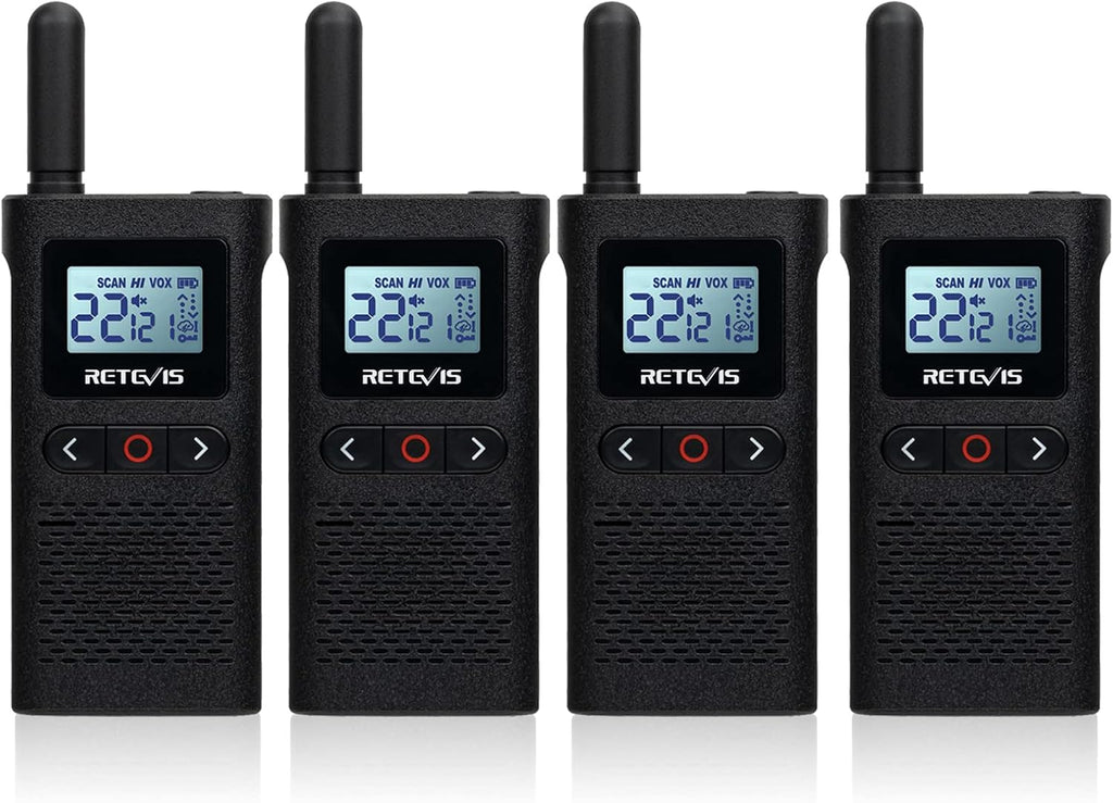 4 Pack Rechargeable Two Way Radio with Screen O61127
