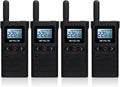 4 Pack Rechargeable Two Way Radio with Screen O61127