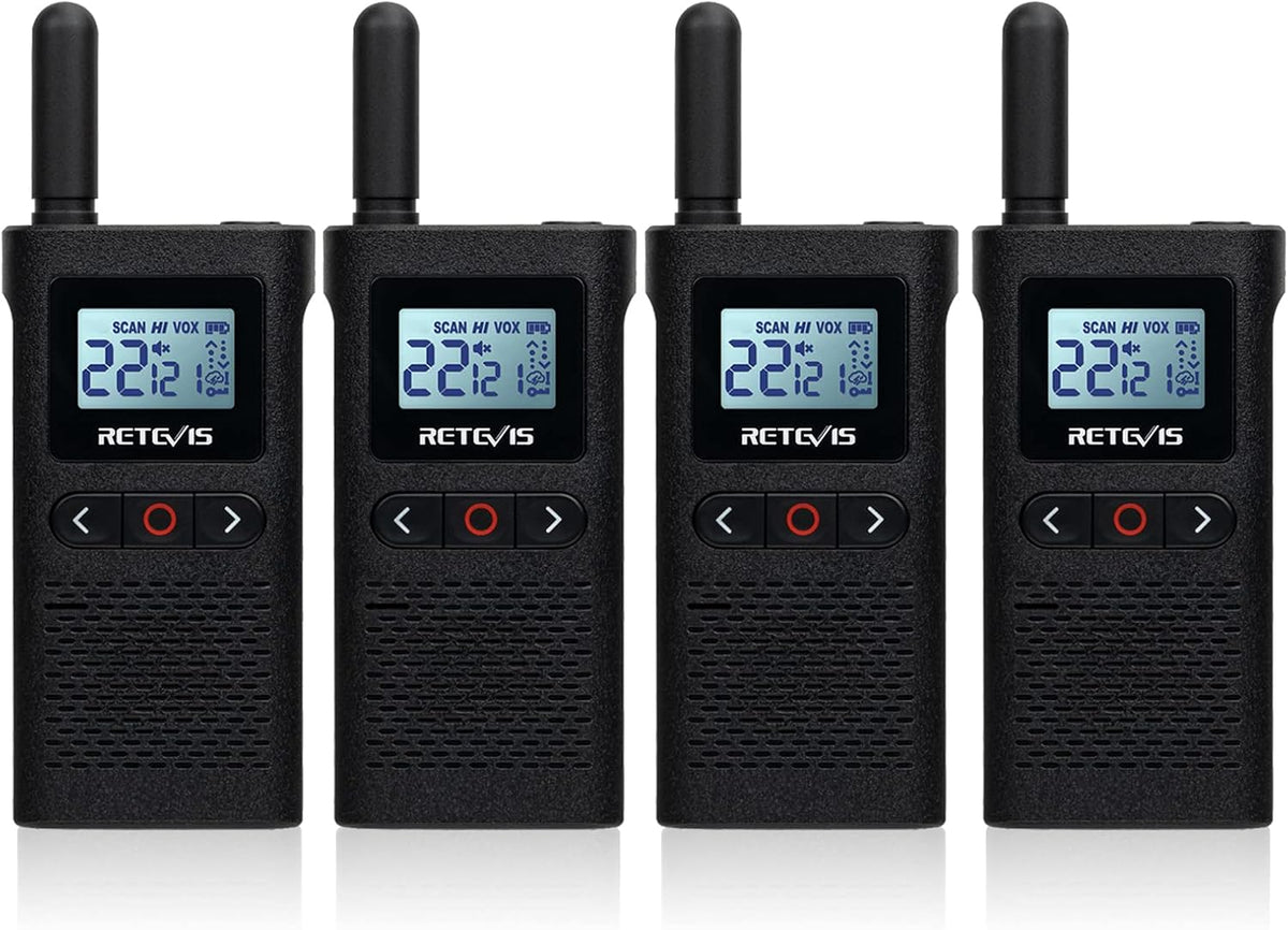 4 Pack Rechargeable Two Way Radio with Screen O61127