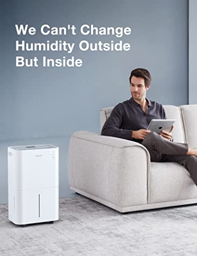 Dehumidifier with Auto or Manual Drainage, 36 db Noise Reducing, 3 Operation Modes O23159