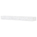 48" Whitewash Floating Wood Fireplace Mantel Shelf D961040