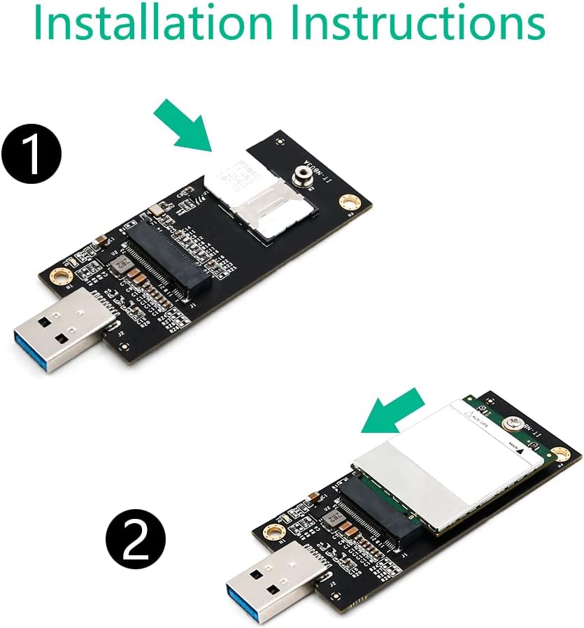 USB to NGFF M.2 Key B Adapter Enclosure with Sim Card Slot L16007
