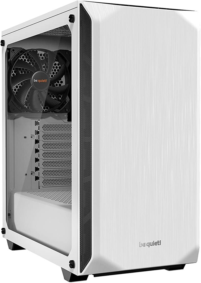 Black Mid Tower ATX Case with Tempered Glass Window Y82393