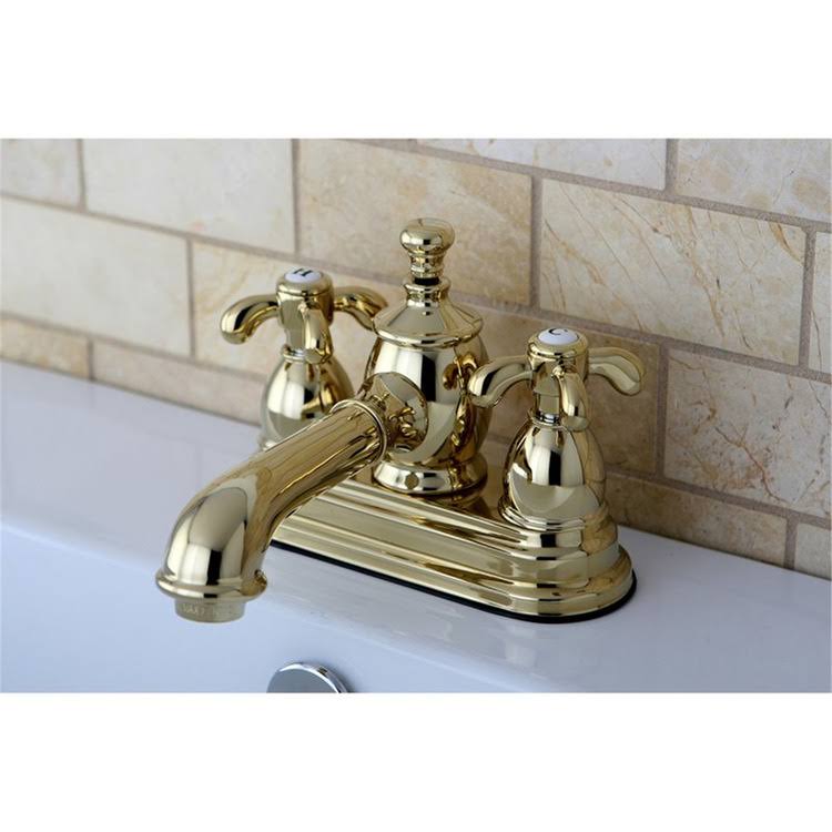 4 in. French Country Centerset Lavatory Faucet with Polished Chrome F249
