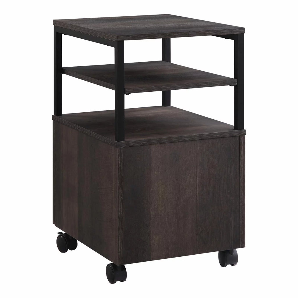 Wood 1-Drawer Mobile Storage Cart J267