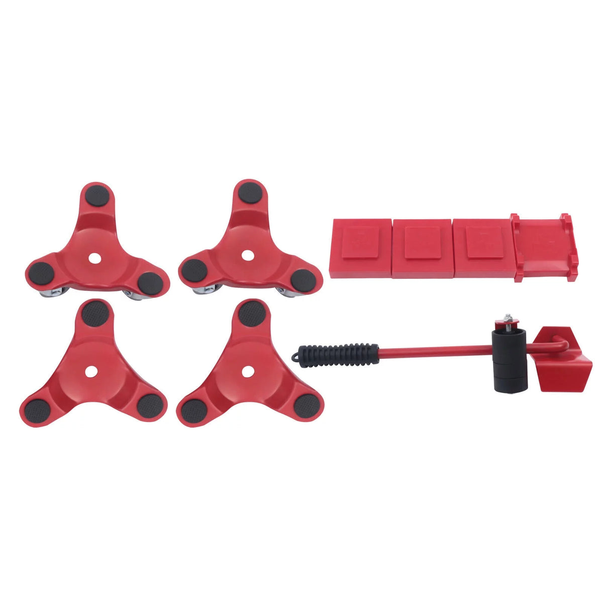 Furniture Roller Set Moving Tool Wheels Red Y921116