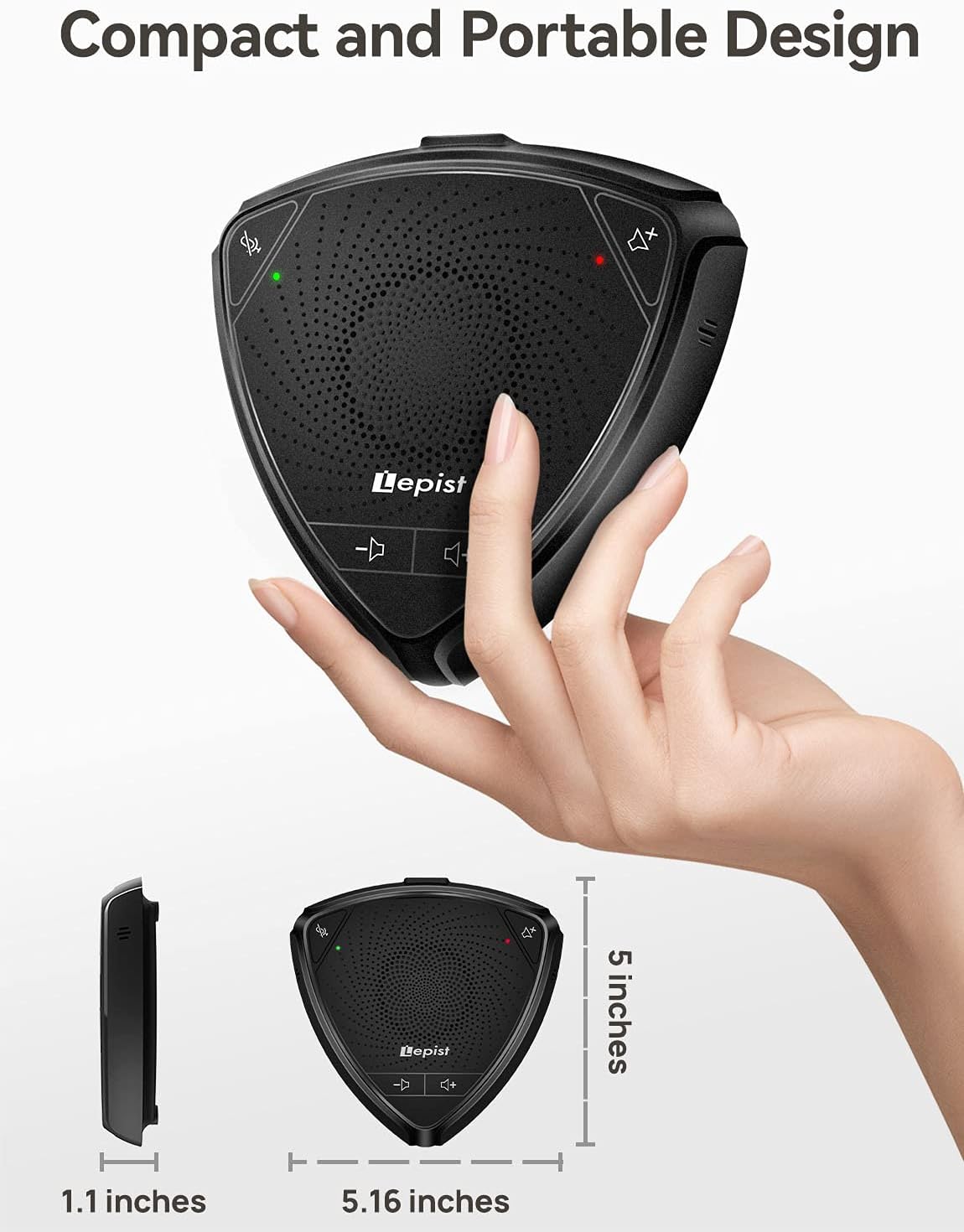 USB Speakerphone with Microphone 360° Voice Pickup M448
