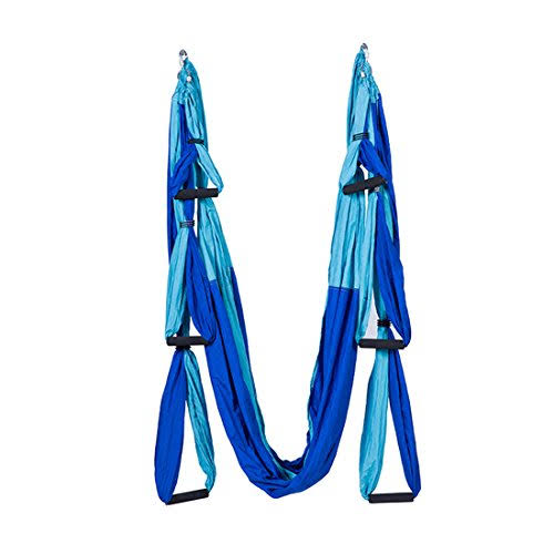 Aerial Yoga Hammock Swing with Six Handles and Steel Carabiners T977927