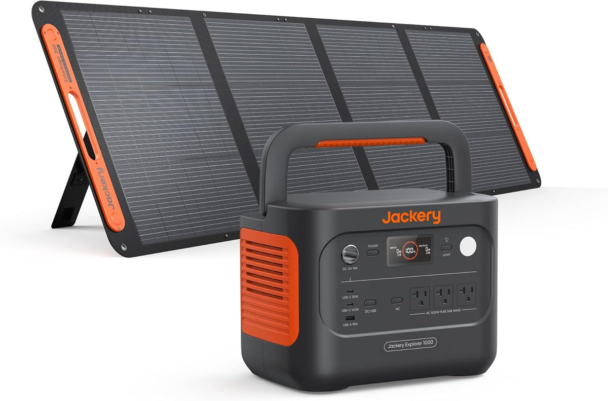 Solar Generator 1000 v2 with 200W Solar Panel C1554