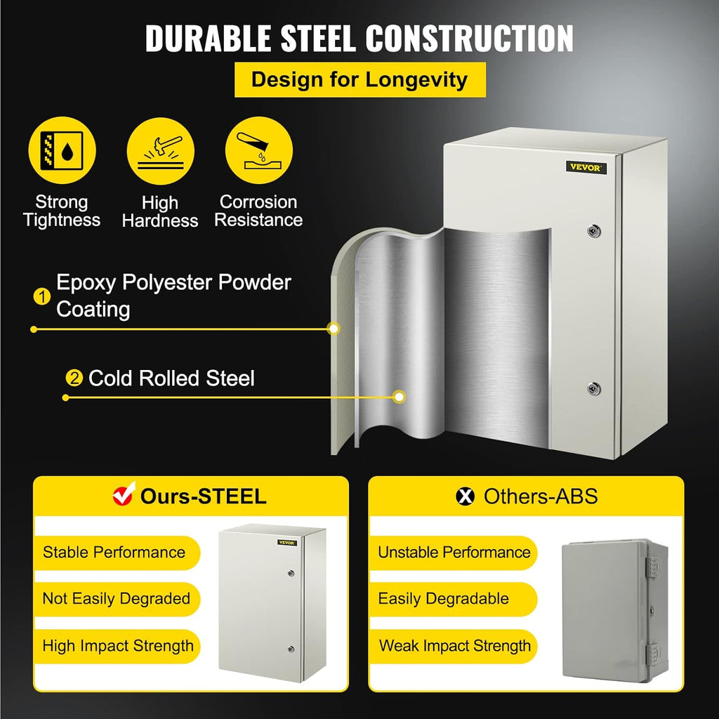 24 x 16 x 10'' NEMA 4X Steel Electrical Enclosure V223908