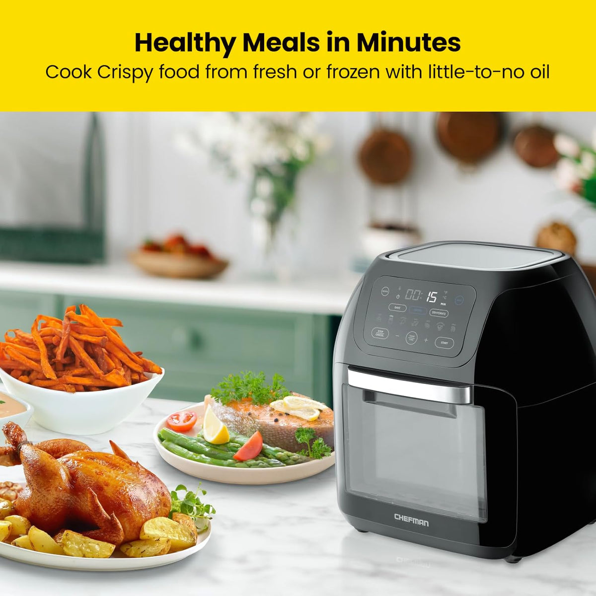 10L 3.6Qt Air Fryer with Rotisserie Dehydrator A801241