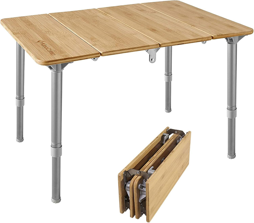 Folding Camping Table with Adjustable Height Aluminum Legs H5272