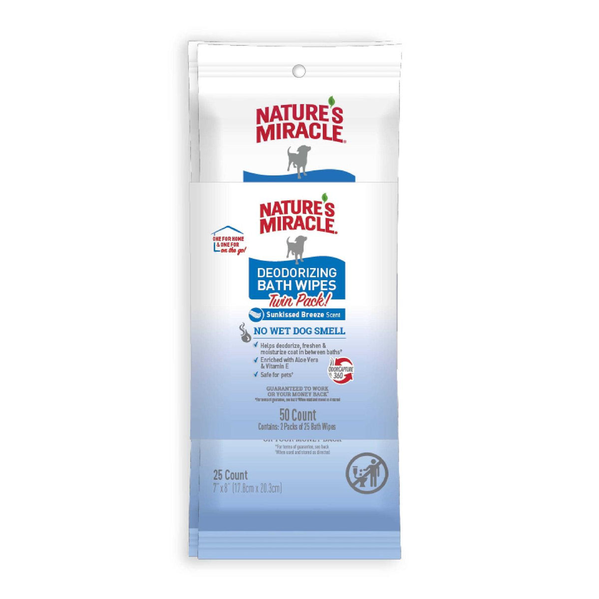 Deodorizing Bath Wipes for Dogs W4842