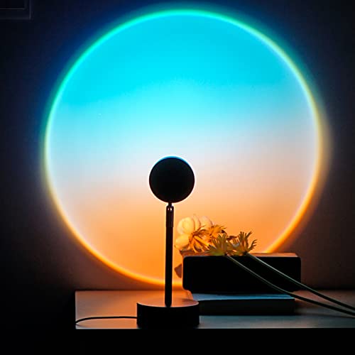 Sunset Projection Rainbow LED Lamp with USB Floor Stand W7714