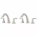 8 in. Widespread Double Handle Bathroom Faucet Brushed Nickel 2-Pack C853