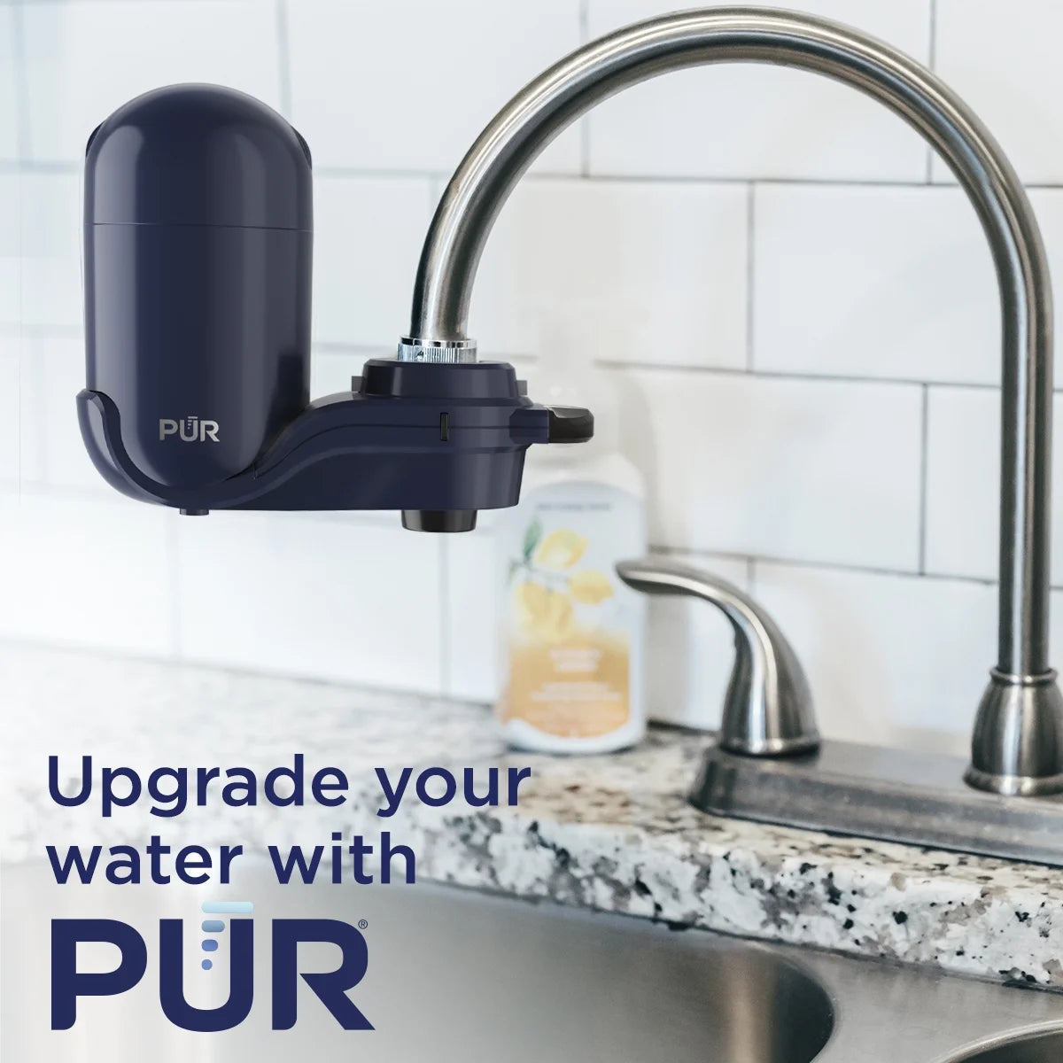 Faucet Mount Water Filtration System, Vertical, Indigo Q1823