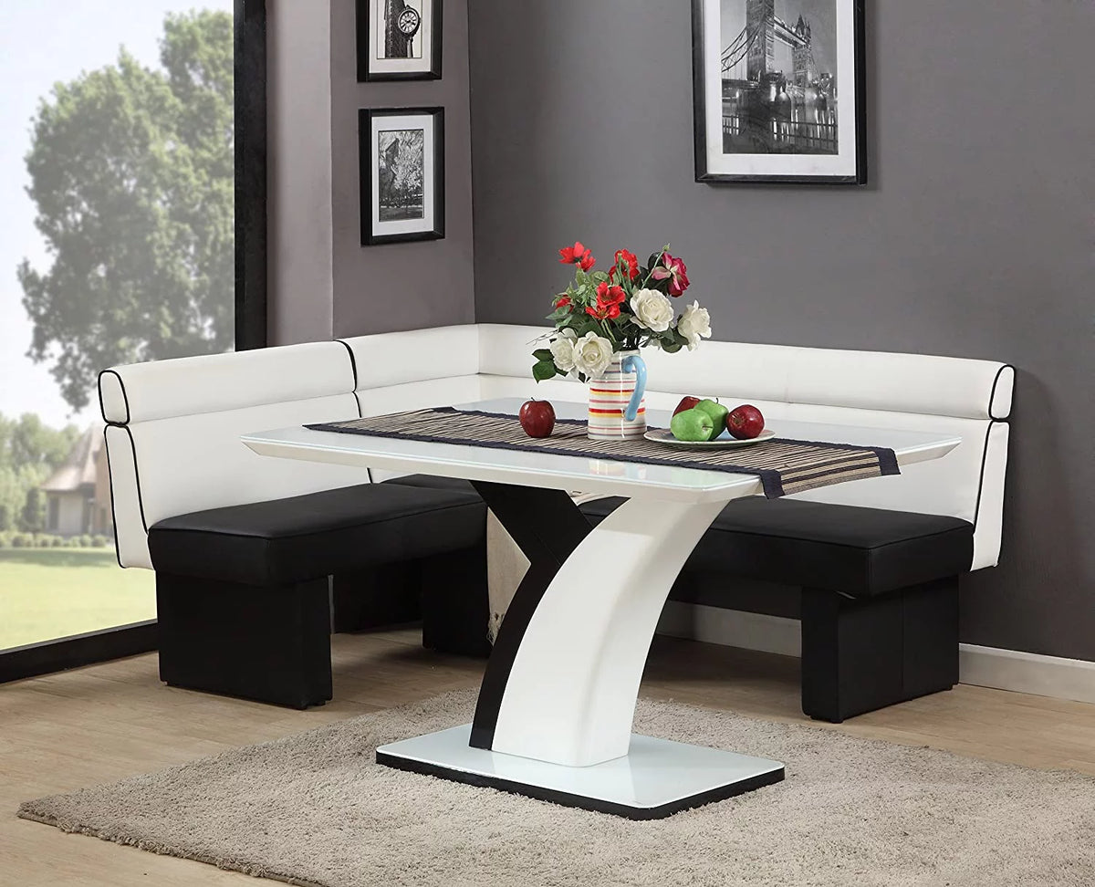 52" Steel and Starphire Glass Dining Table W17069