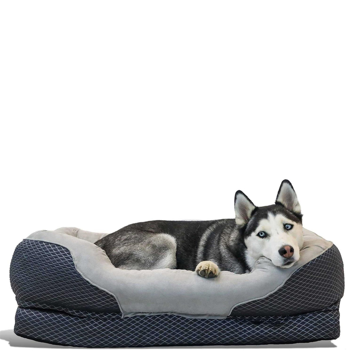Gray Orthopedic Dog Bed B600