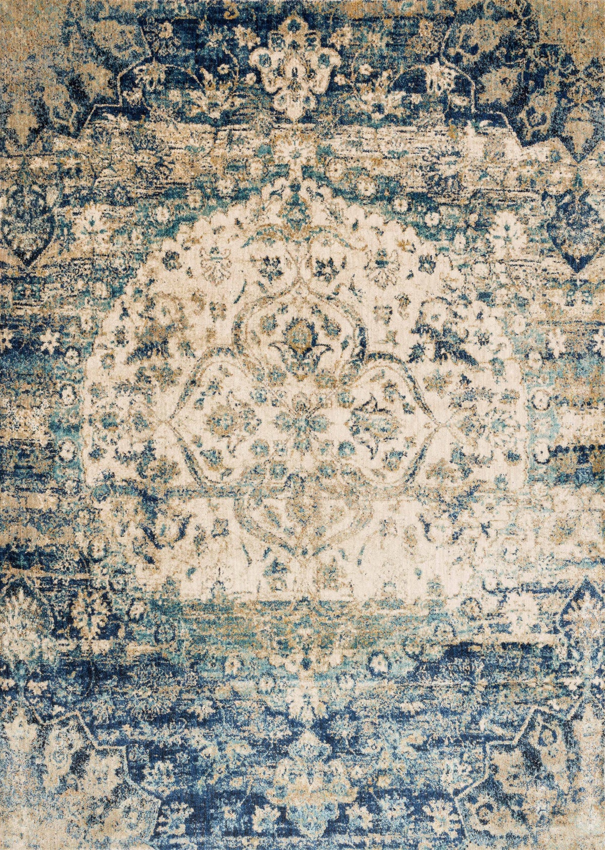 Blue Ivory Rug 6'7 x 9'2 S3918
