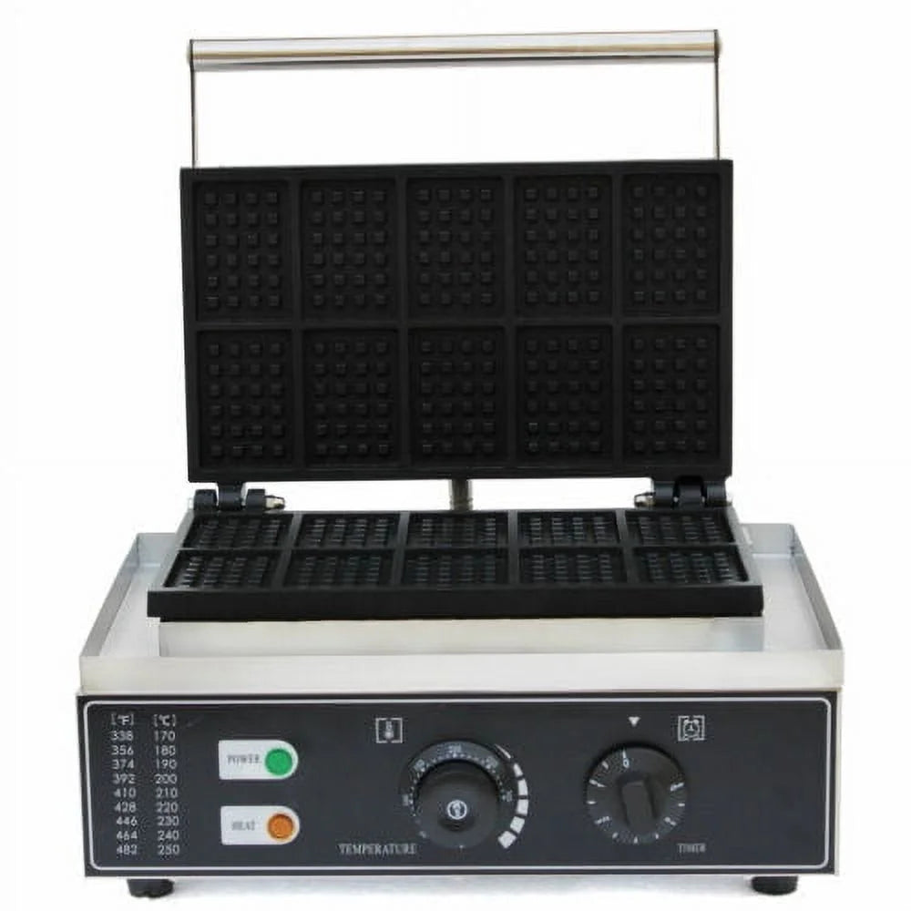 10 Slice Stainless Steel Nonstick Waffle Maker M31334