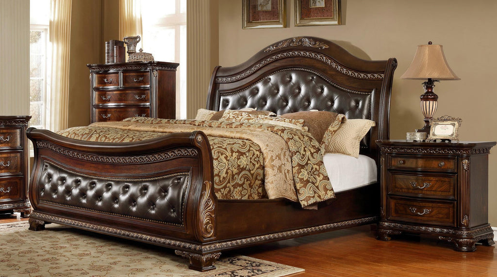 Cherry Cal King 5P Bedroom Set with Chest N89939
