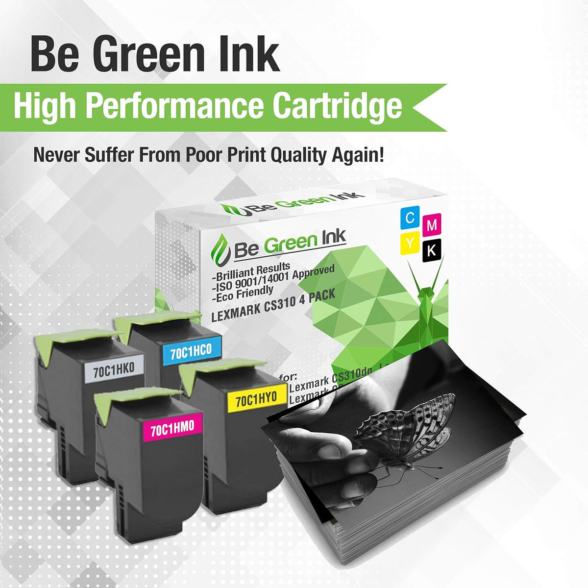 Compatible Replacement Toner Cartridge 4 Pack H80226