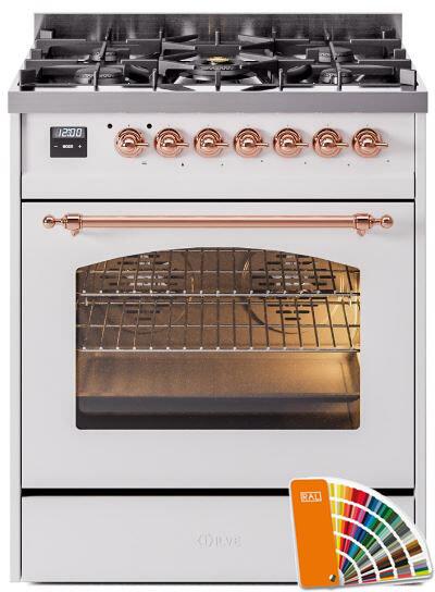 30 Dual Fuel Natural Gas Range with Copper Trim H88187